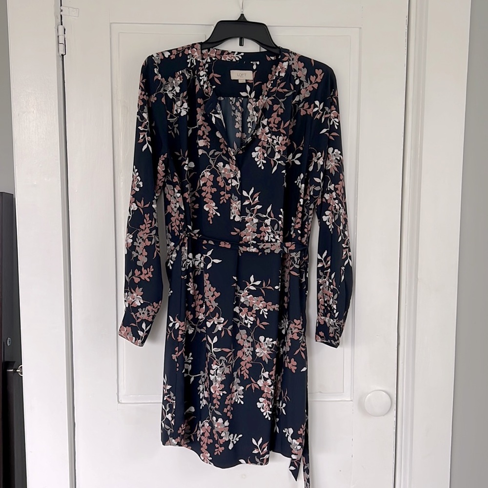 Loft business casual dress with belt